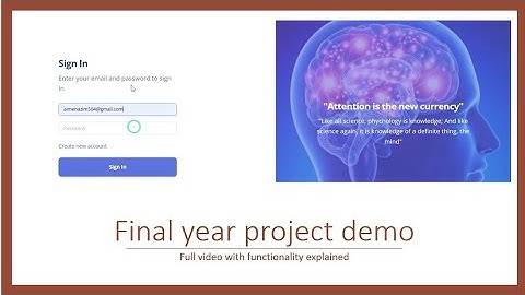 Final year project||FYP||Computer Science||Demo||Video 📷📸