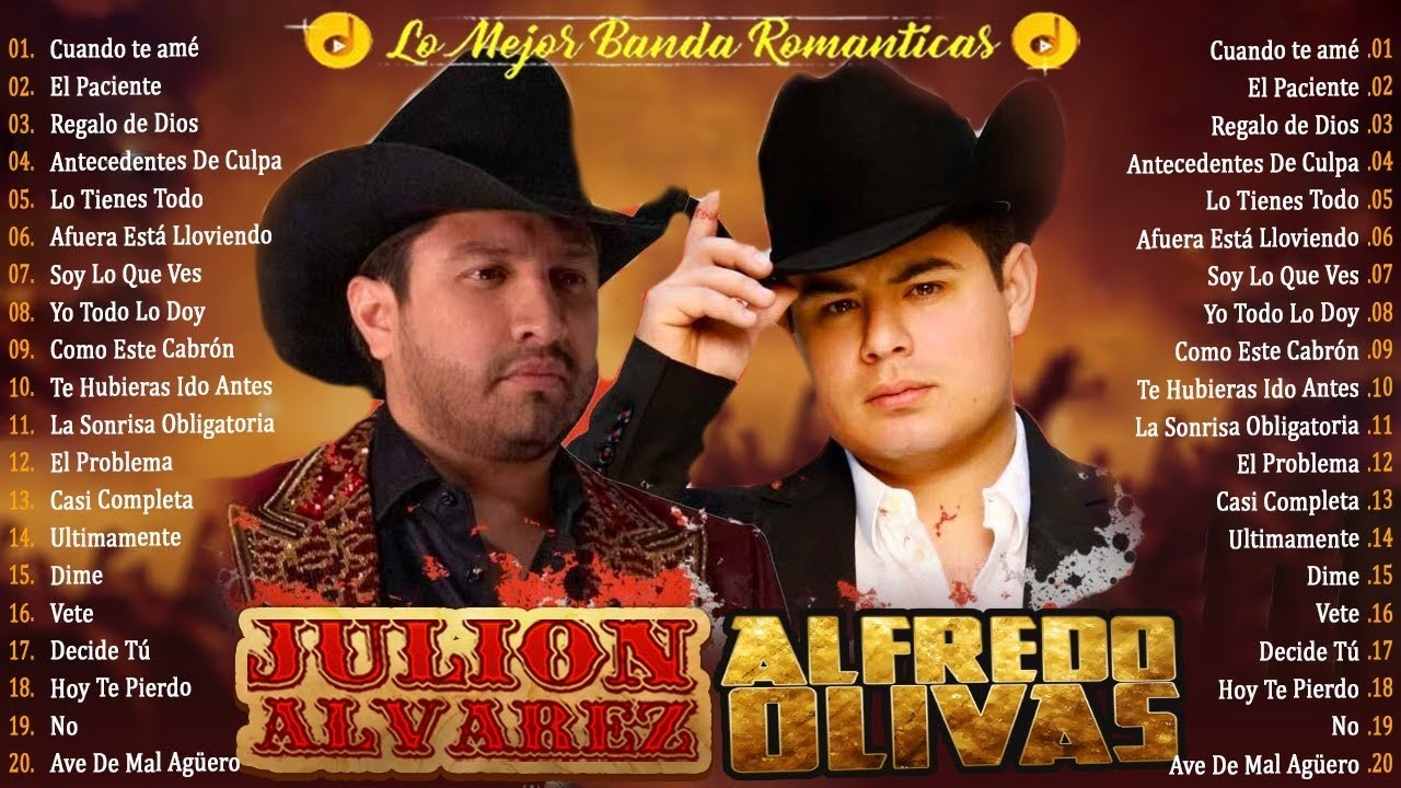 ⁣Julion Alvarez y Alfredo Olivas Exitos Mix Lo Mejor Música Romántica Mix Banda Romanticas 2026
