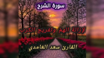 سورة الشرح_سعد الغامدي|طمأنينة وراحة نفسية#سورة_تشرح_القلب