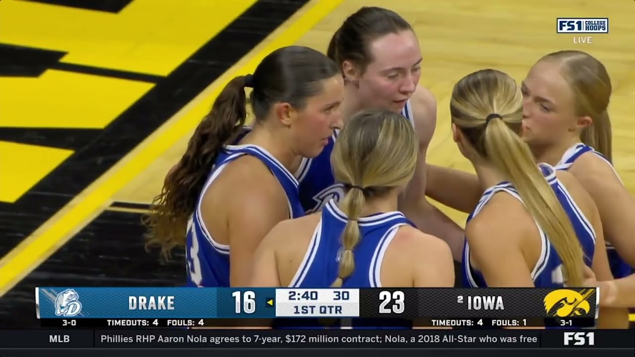 IOWA VS DRAKE NOV 19 2023 FULL GAME