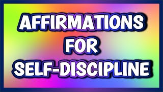 Affirmations | Self-Discipline and Self - Control | SandZ Affirmations - Bedtime Affirmations