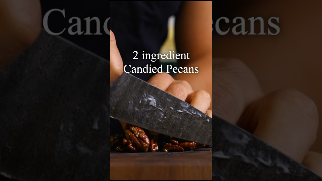 Two ingredient candied pecans I can’t stop eating