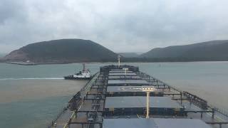 Berthing in Gangavaram, India (time-lapse)