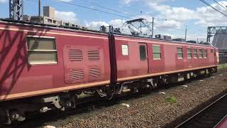クモヤ443 試9246M 桂川駅通過