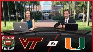 13 Virginia Tech vs 9 Miami — College Football Week 10 — RedZone to EndZone