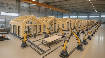 This Factory Builds Entire Houses With Robots | Full Process