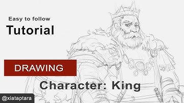 Portraits of Power: Drawing a Majestic Medieval King Character