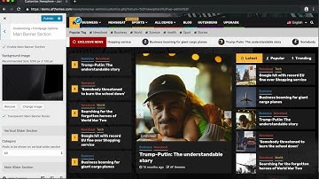 Newsphere - Header and Frontapage Banner Setup with Live Customizer