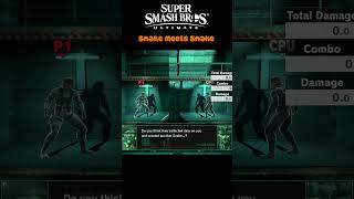 Snake Meets Snake Smash Bros Ultimate
