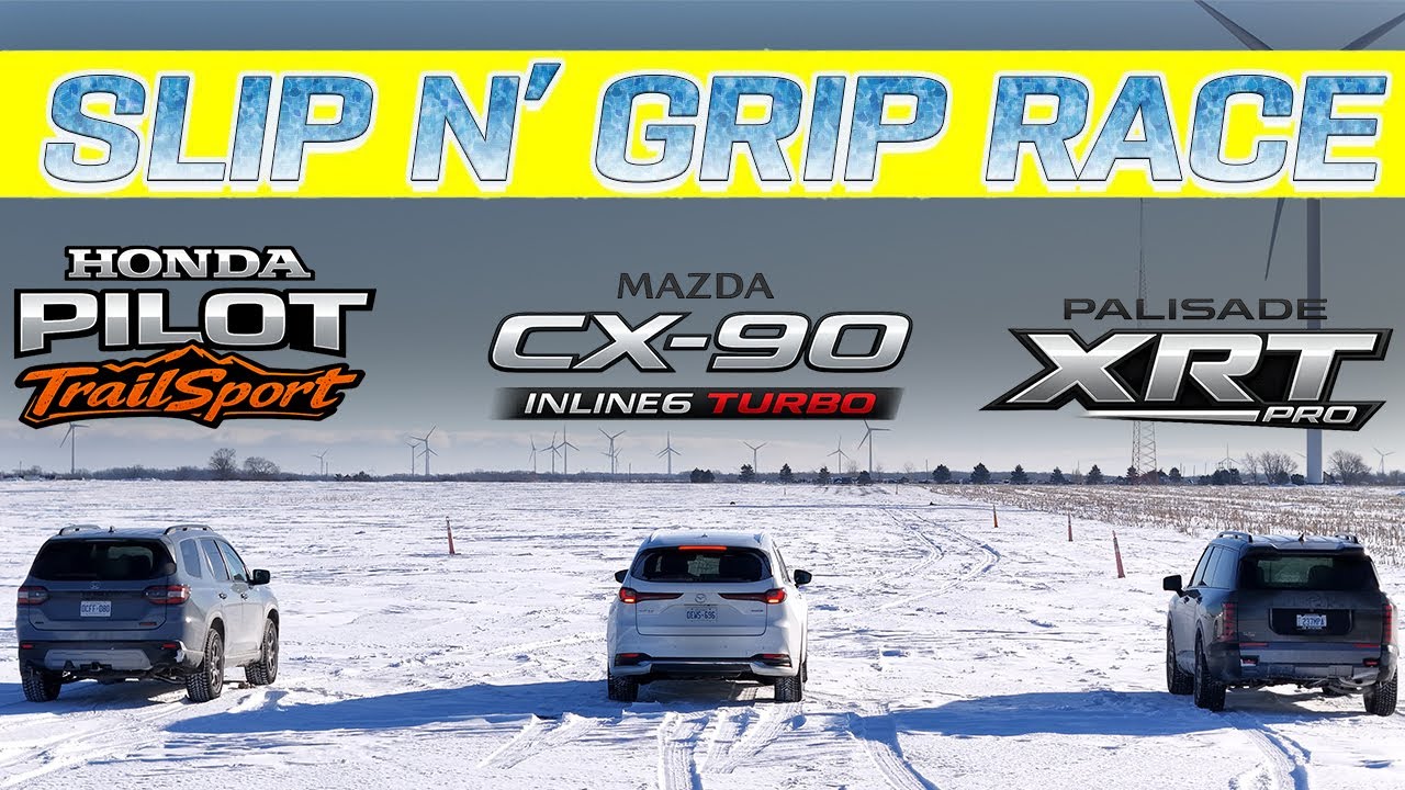 Полноприводный тест на снегу! Hyundai Palisade XRT Pro 2026 года против Honda Pilot TrailSport пр...