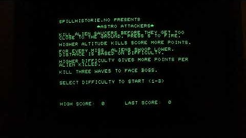 [Homebrew] "Astro Attackers" for the Sharp MZ-80A (SPW001 Bonus Game)