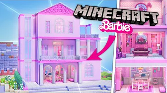 I Built a DETAILED Barbie Dream House in Minecraft