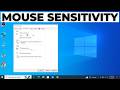 How to Change Mouse Sensitivity Windows 10