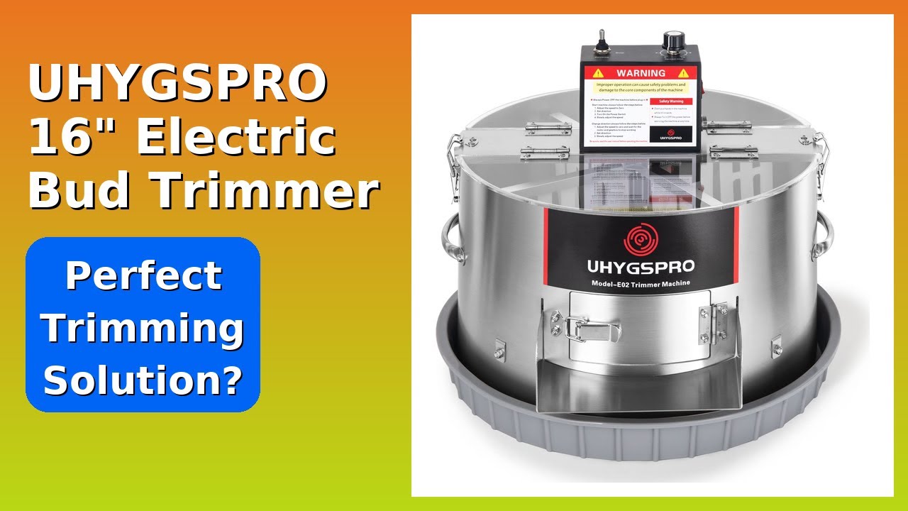 REVIEW (2026): UHYGSPRO 16" Electric Bud Trimmer. Features.