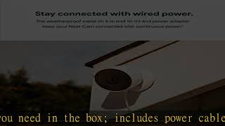 Google Nest Cam Weatherproof Cable for Nest Cam (Battery) Only - 720p -Snow - 5m