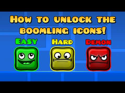 How to unlock all Boomling icons in Geometry Dash!