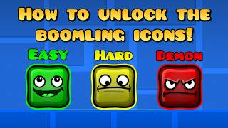 How to unlock all Boomling icons in Geometry Dash!