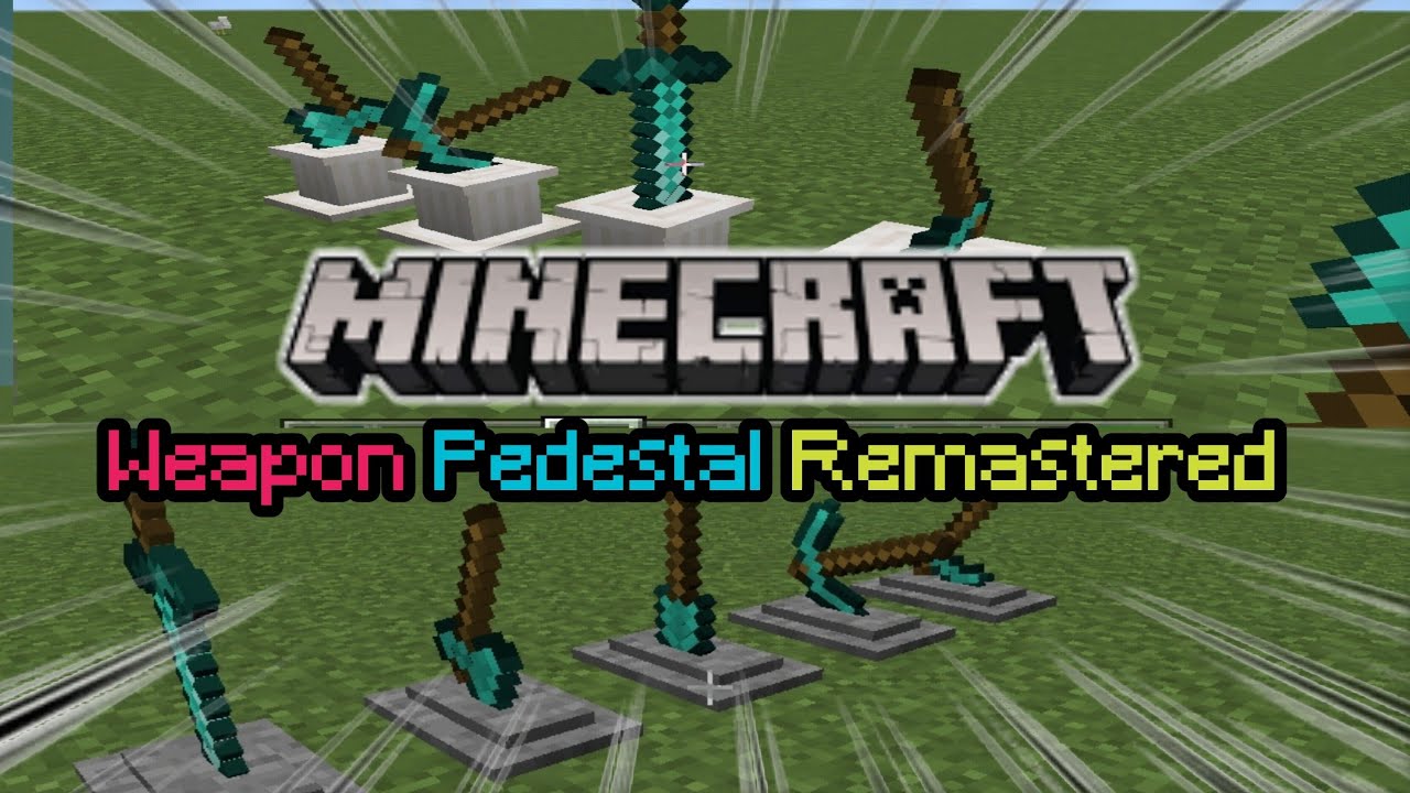 Weapon Pedestal Remastered Addon in Minecraft YouTube