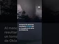 Captan gran tornado en tierra; inicia temporada de tornados en Oklahoma #shorts