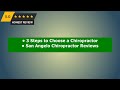 San Angelo Chiropractic Reviews - Best Reviews San Angelo Chiropractor