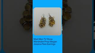 Mad Men Tv Show Wardrobe Prop Megan Jessica Pare Earrings