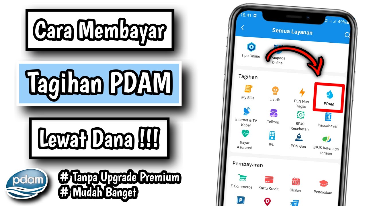 Cara Membayar Tagihan PDAM Lewat DANA | Bayar Tagihan Air PDAM Lewat DANA
