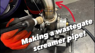 Making a external wastegate screamer pipe for Honda civic turbo - TIG welding stainless steel