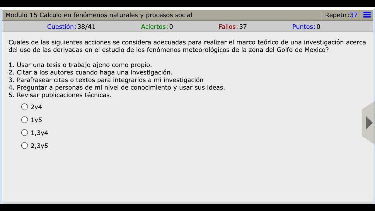 Modulo 15 Calculo en fenómenos naturales y procesos social| Cuales de