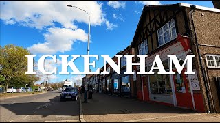 Ickenham in Hillingdon - North West London -  Long Lane - High Road - Swakeleys Road