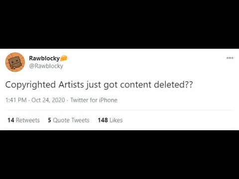 Roblox Game Copyrighted Artists Was Taken Down Youtube - roblox copyrighted artists script