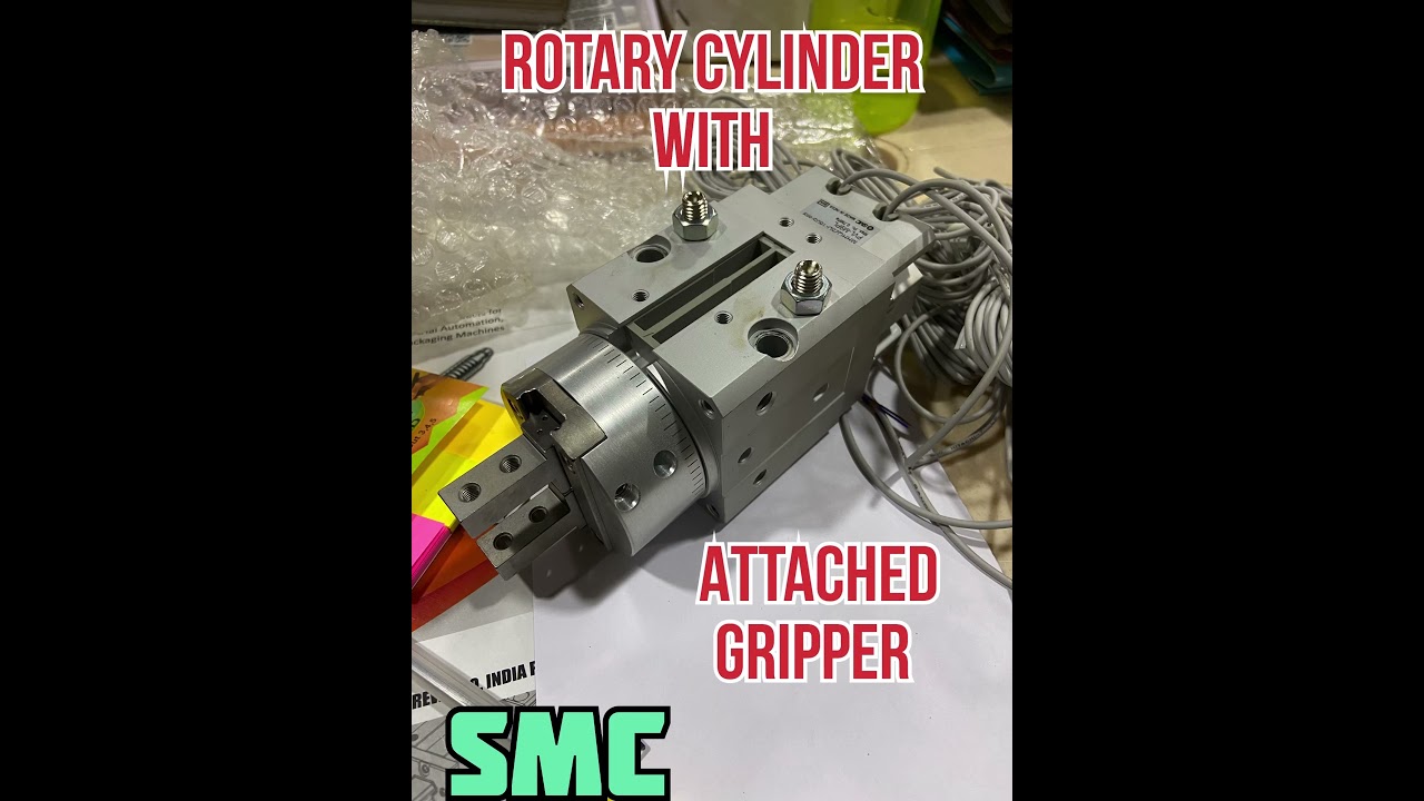 Pneumatic Rotary cylinder with Gripper | Air cylinder + Gripper | MRHQ series | 