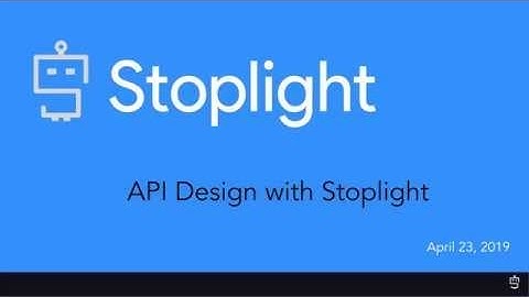 How to design API using STOPLIGHT