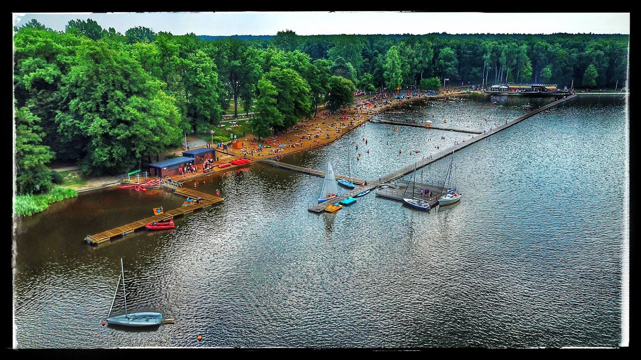 Jezioro Paprocańskie w Tychach z drona / Plaże, park & atrakcje