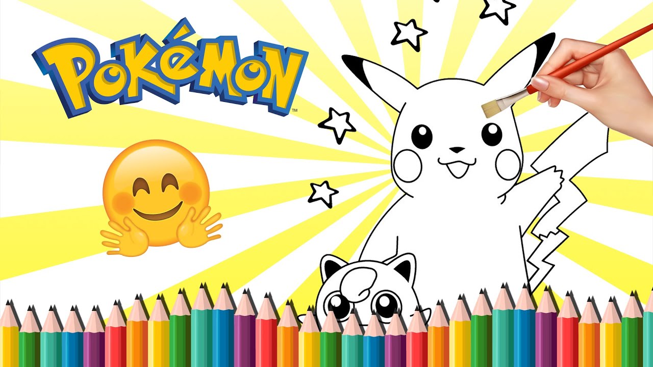 Pokemon Diy Pikachu Educação Infantil Crianças Aprender A Desenhar Livro  Graffiti Pintura Livro Coloring Book Enviar 10 Lápis Coloridos