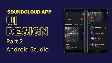 SoundCloud App Design #2 Android Studio - Android Development Tutorial | Free Source Code.