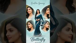 Butterfly Girl Edit 🦋 | Cinematic Saree Look Video #trending #love #editor #sorts #sorts #ai #photo screenshot 5