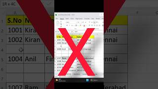 Excel Hide &amp; Un hide Rows 😲 1 Click Disappear Trick!  Telugu #excel #shorts