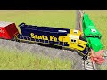 Amazing high Speed Train Vs. Train Crashes |Train Accidents #3 - BeamNg Drive Crashes - Dancing Cars