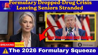 ⚠️ Medicare Warning: The Critical 2026 Part D Formulary Dropped-Drug Crisis Leaving Seniors Stranded