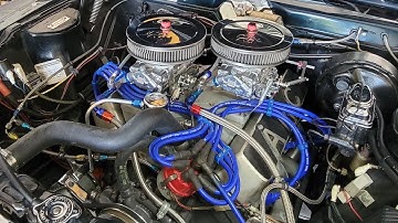 1968 American Motors AMX 390 cross ram 4-speed idle and rev