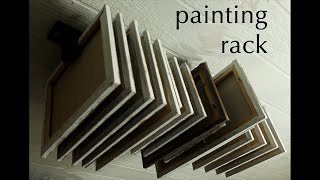 Rack for Storing Paintings - easy to make