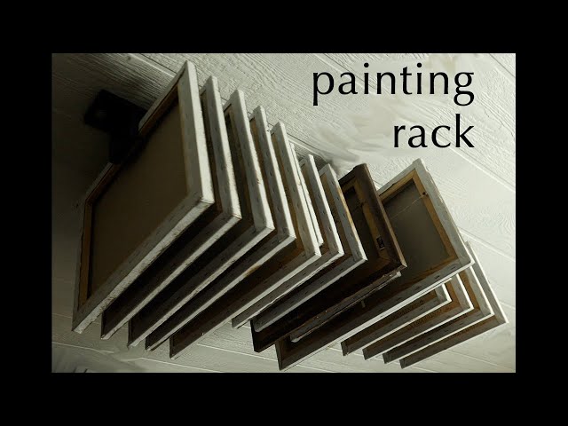 Rack for Storing Paintings - easy to make 