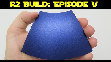 How To Paint Aluminum: Build Your Own Full Size Working R2D2! Episode V. Painting the dome panels.