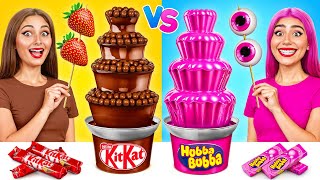 Chocolate Fountain Fondue Challenge | Funny Challenges by Jelly DO