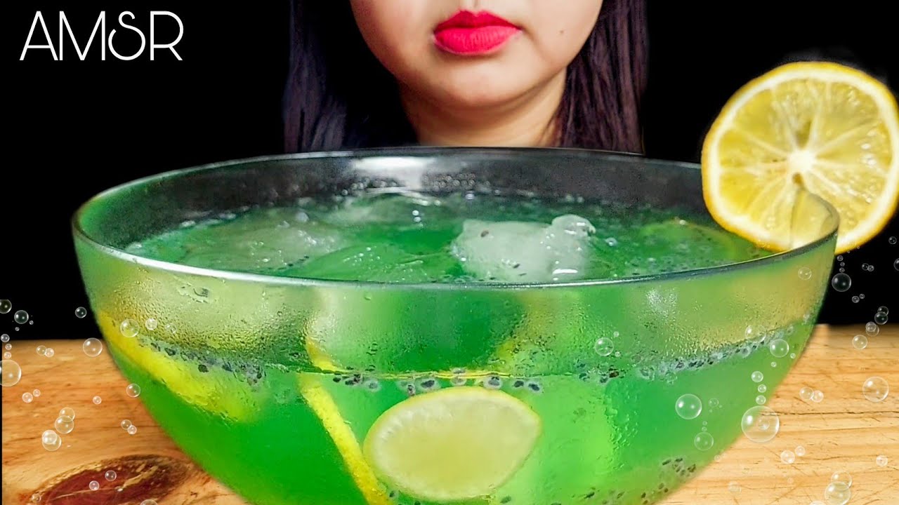 ASMR DRINKS 🍋🍈| MINUMAN SEGAR ES KUWUT MELON LEMON EXTREME FIZZY