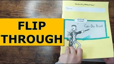 HANDWRITING WITHOUT TEARS CAN-DO PRINT FLIP-THROUGH!
