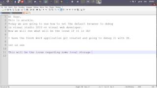 Visual Studio Default browser Change