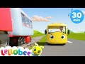 10 Little Buses | Moonbug Kids | Little Baby Bum | Go Buster | Morphle | Gecko | Digley and Dasey