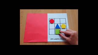 Geometrik Şekillerle Hafıza Oyunu Oynayalım