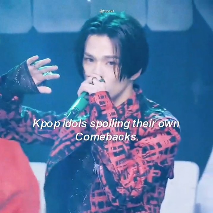 kpop idols spoiling their own comebacks. #kpop #shorts #fypviralシ #aespa #treasure #babymonster